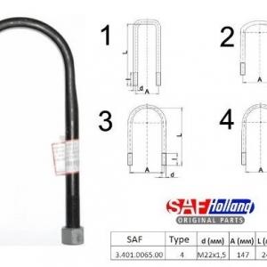 U-Bolt Cpl. M22x1,5         