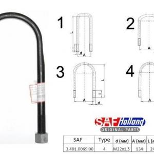 U-Bolt Cpl. M22x1,5         