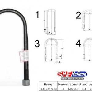 U-Bolt Cpl. M22x1,5         