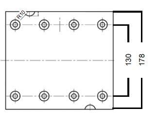 Brake Lining Kit SNF 420x180         