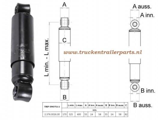 Shock Absorber 495-325=170HUB         