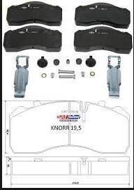 Brakepads SAF SB/SN 19,5 inch                