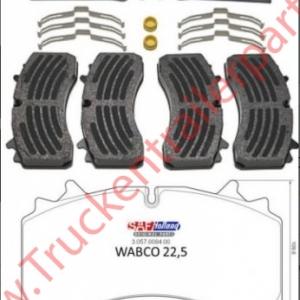 Brakepads SAF WABCO PAN 22,5               