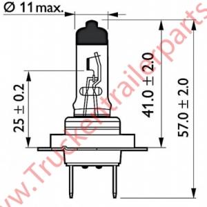 Halogen bulb 12V H7 55watt (box of 10)             