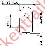 Bulb,round 12V 10watt (box of 10)              