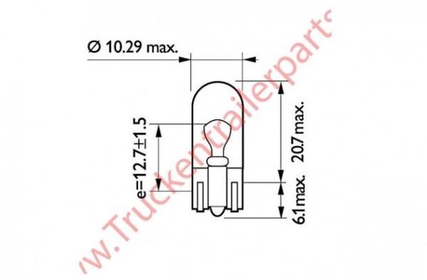 Bulb 12V 5watt (box of 10)              