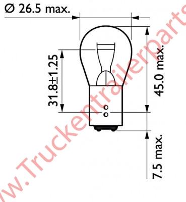 Bulbround24V21/5watt(Boxof10)    