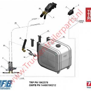 Hydraulic kit OMFB  walking floor 2 hoses system           