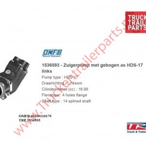 Piston pump serie HDS 17ltr Rotation left           