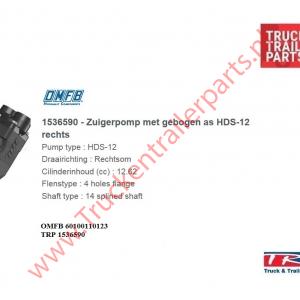 Piston pump serie HDS 12ltr  ROTATION right            