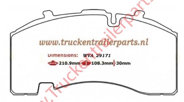 Brake Pad Kit Knorr Ferodo 4550/X3         