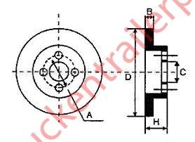 Brake Disc Schmitz 12 holes         