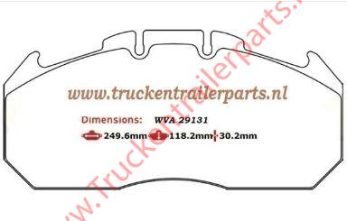 Set brake pad Meritor wva 29131                  