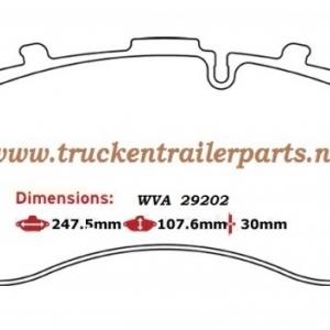 Set brake pad 29087SB/SN7 HD         