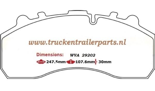 Set brake pad 29087SB/SN7 HD         