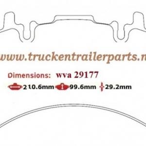 Brakepads Meritor Elsa 195               