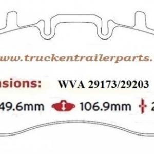 Brakepads Meritor 225-1             