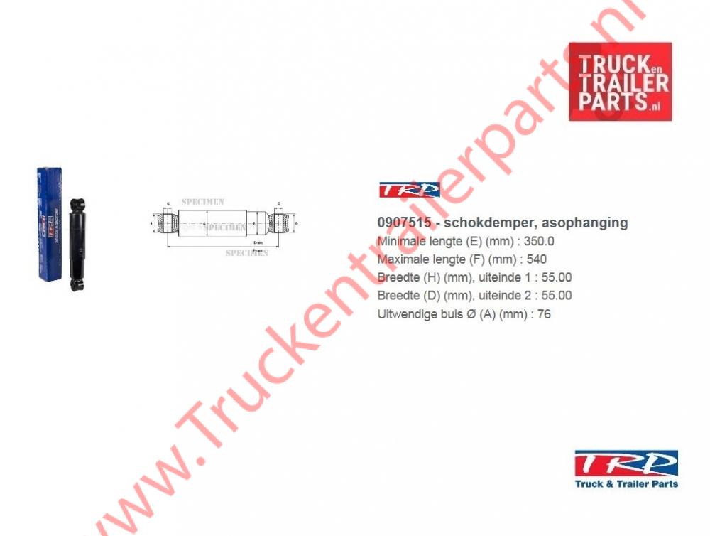 Shock Absorber Trailer BPW SAF                  