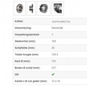 Brakedisc SAF Integraal 376mm                 