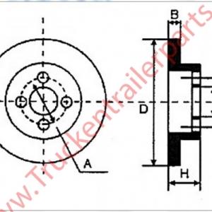 Brakedisc BPW SB4309 430mm (met ABS)              