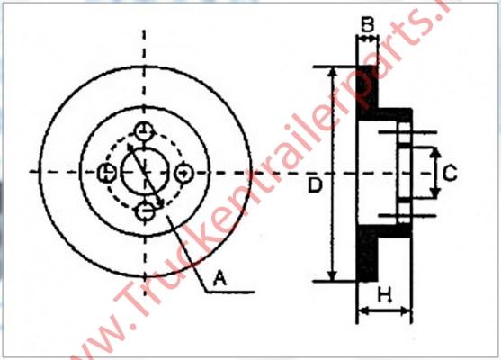 Brakedisc BPW SB4309 430mm (met ABS)              