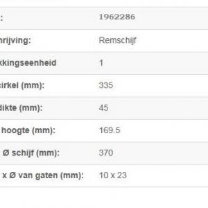Brakedisc BPW SKH serie ( no ABS )               