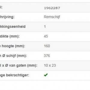 Brakedisc  BPW SKH /SKM serie incl ABS                  
