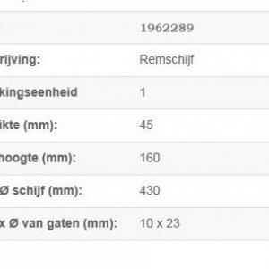 Brakedisc BPW SB4309 430mm (no ABS)               