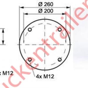 Airbellow SAF 2618 Complete assembly              