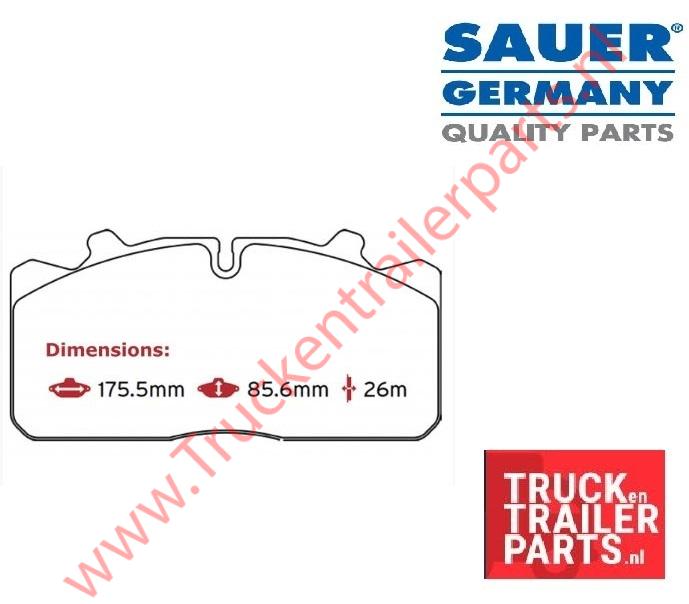 Brake Pad MAN/l2000/f2002-f2006     