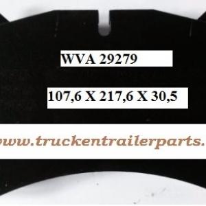 Set brake pad WVA29279 MANTGX      
