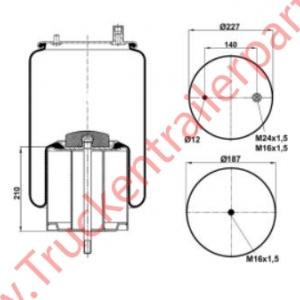 Air suspension complete Renault Magnum              