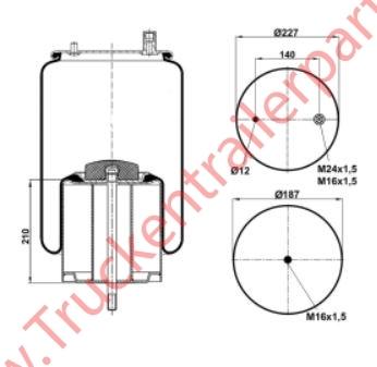 Air suspension complete Renault Magnum              