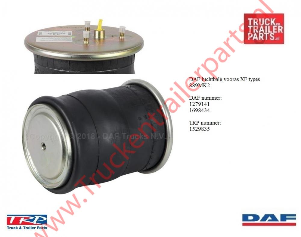 Air suspensension bellow  DAF Complete      