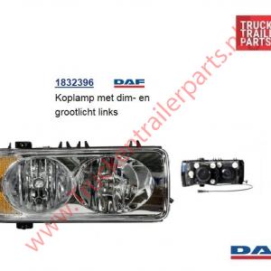 Headlight DAF CF  XF95 105 left              