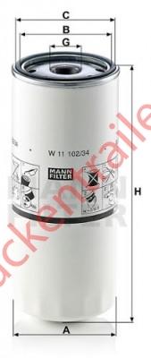 Oil filter element , ,      