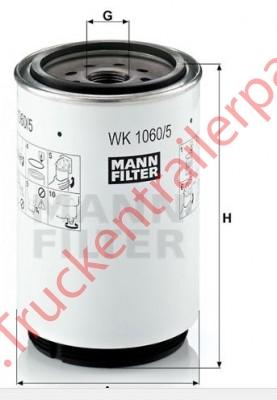 Fuel filter,element Moist,separator WK 1060/5 X             