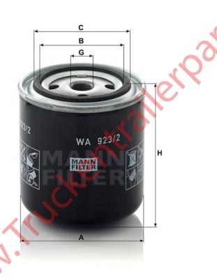 Coolant filter WA 923/2              