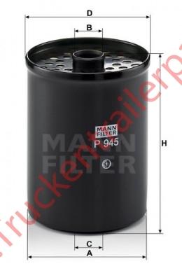 Fuel filter,element Moist,separator             