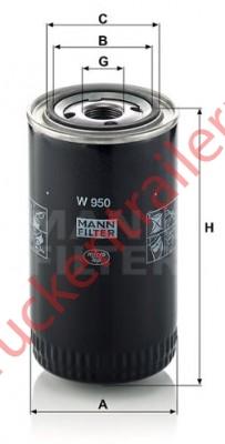 Oil filter element              