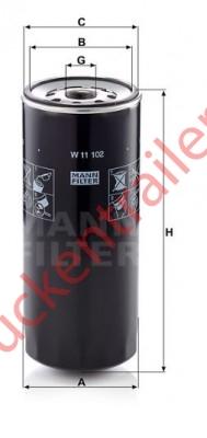 Oil filter element              