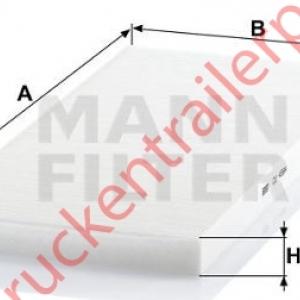 Cabine filter element Interior              