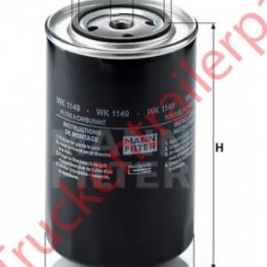 Fuel filter,element Moist,separator WK 1149             