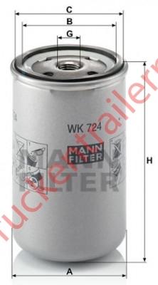 Fuel filter,element Moist,separator             