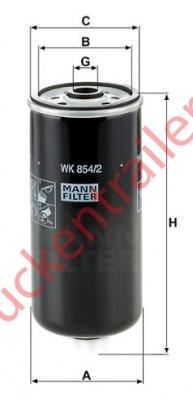 Fuel filter,element Moist,separator             