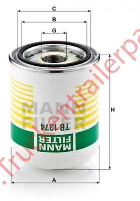 Filter Air dryer + oil sep,             