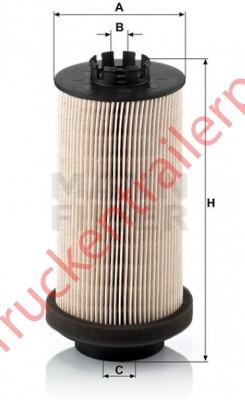 Fuel filter,element PU 999/1 X             