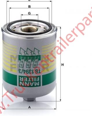 Filter Air dryer TB 1394/3 x             