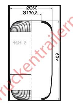Air-susp,bellow  Volvo 1421N           