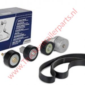 Spanrolset  plus poly-V-riemset 8PK tbv DAF euro6 MX13        